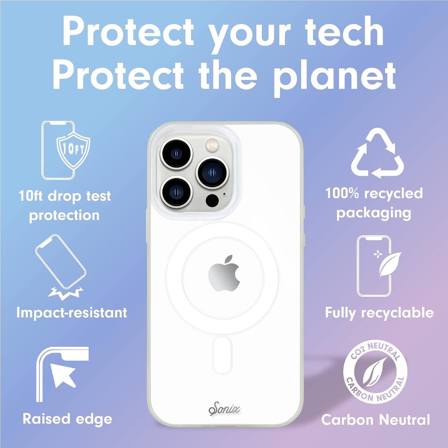 Phone Case for iPhone 16 Pro Max | Compatible with MagSafe | 10ft Drop Tested | Lemon Gingham - Colors C