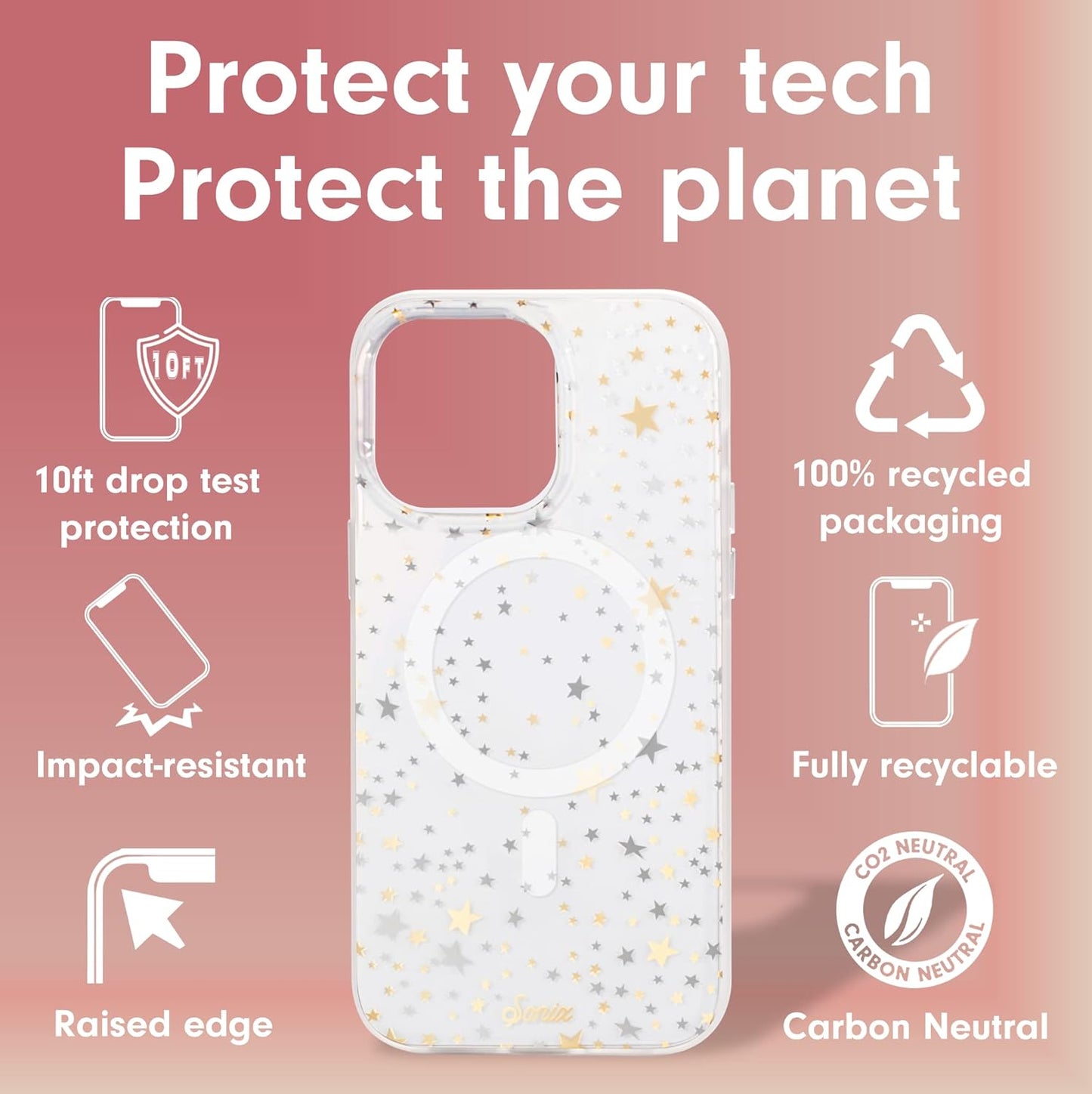Phone Case for iPhone 16 Pro Max | Compatible with MagSafe | 10ft Drop Tested | Lemon Gingham - Colors C