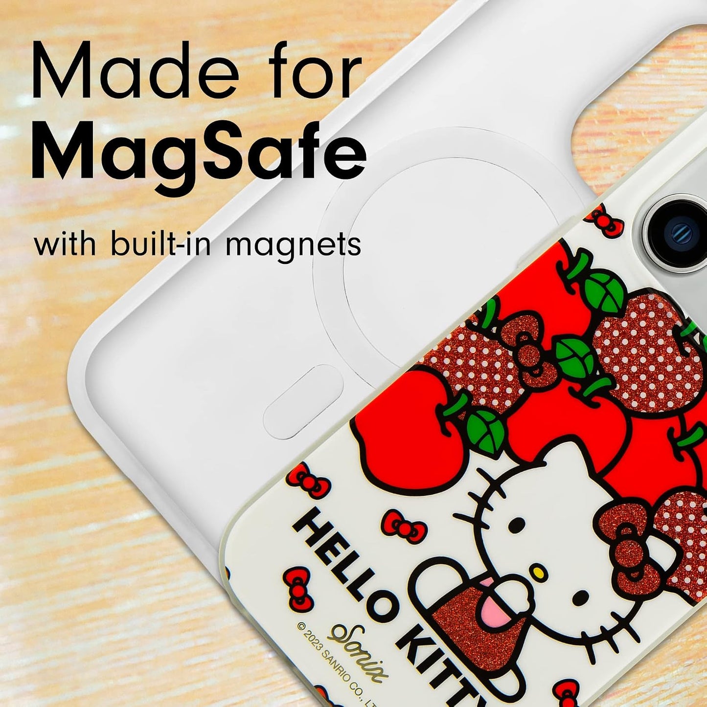 Phone Case for iPhone 16 Pro Max | Compatible with MagSafe | 10ft Drop Tested | Lemon Gingham - Colors C