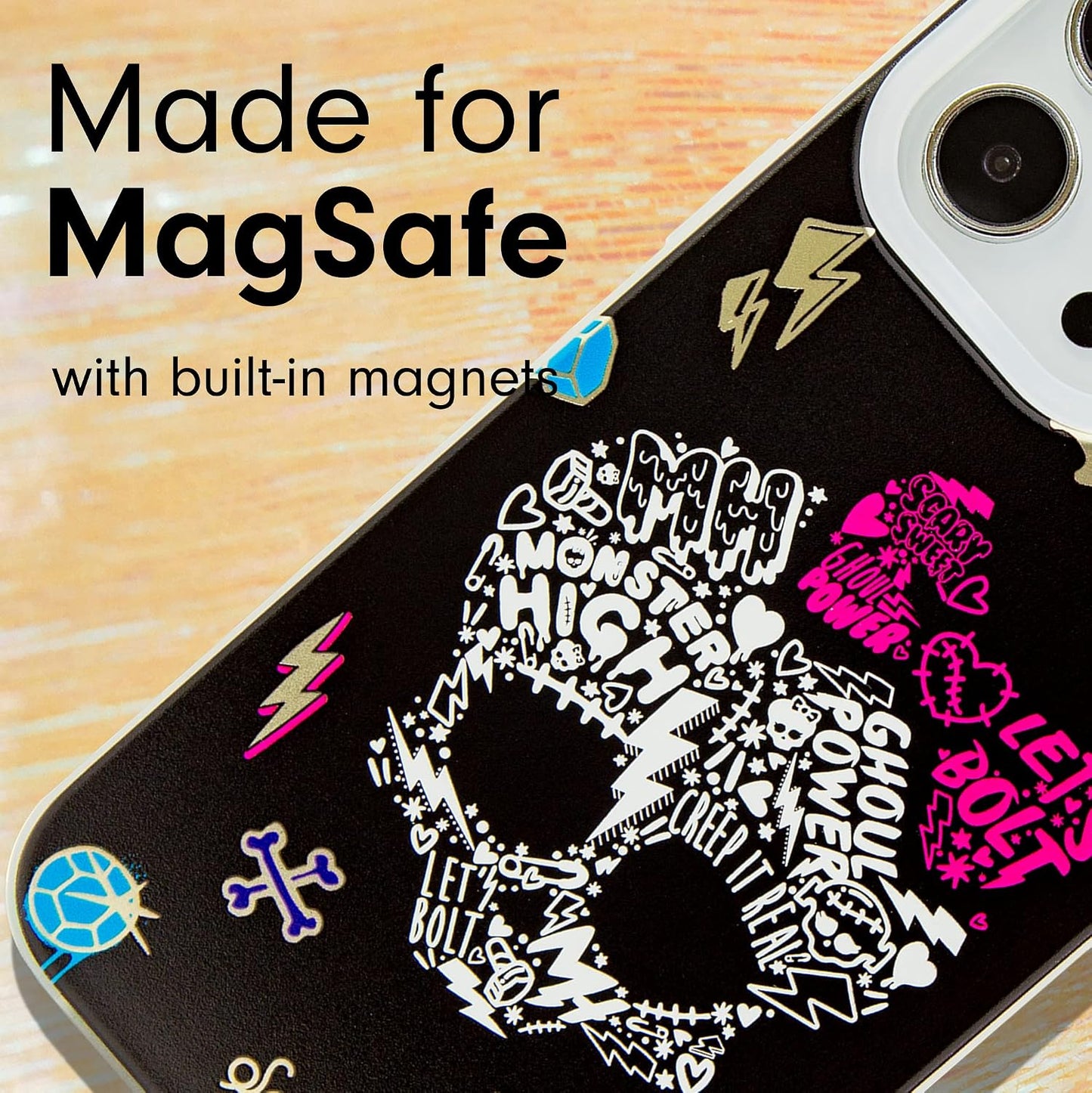 Phone Case for iPhone 16 Pro Max | Compatible with MagSafe | 10ft Drop Tested | Lemon Gingham - Colors C