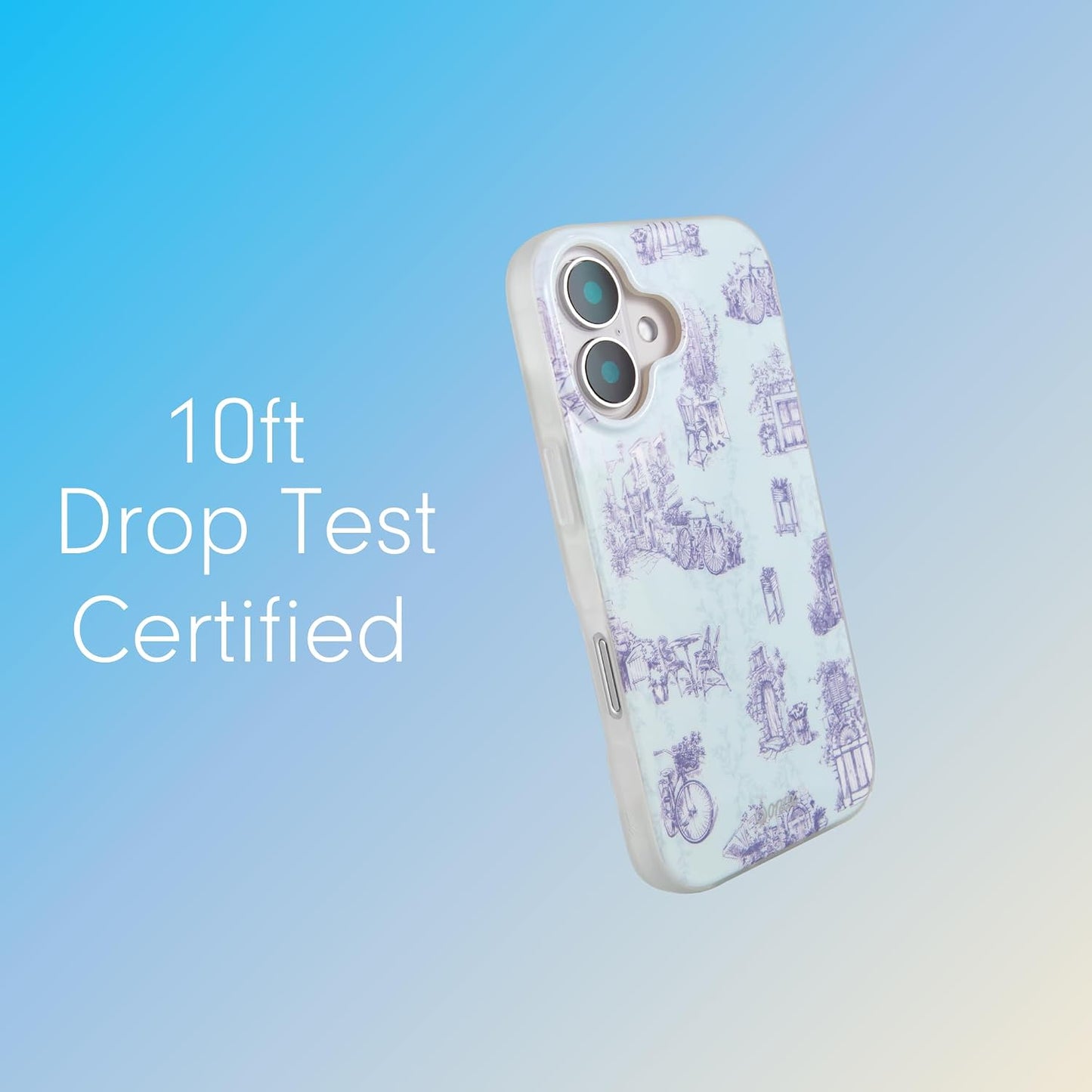 Phone Case for iPhone 16 Pro Max | Compatible with MagSafe | 10ft Drop Tested | Lemon Gingham - Colors C