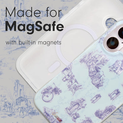 Phone Case for iPhone 16 Pro Max | Compatible with MagSafe | 10ft Drop Tested | Lemon Gingham - Colors C