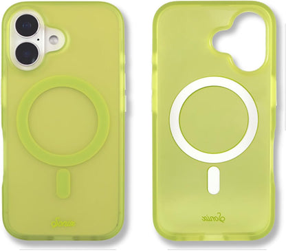 Phone Case for iPhone 16 Pro Max | Compatible with MagSafe | 10ft Drop Tested | Lemon Gingham - Colors C