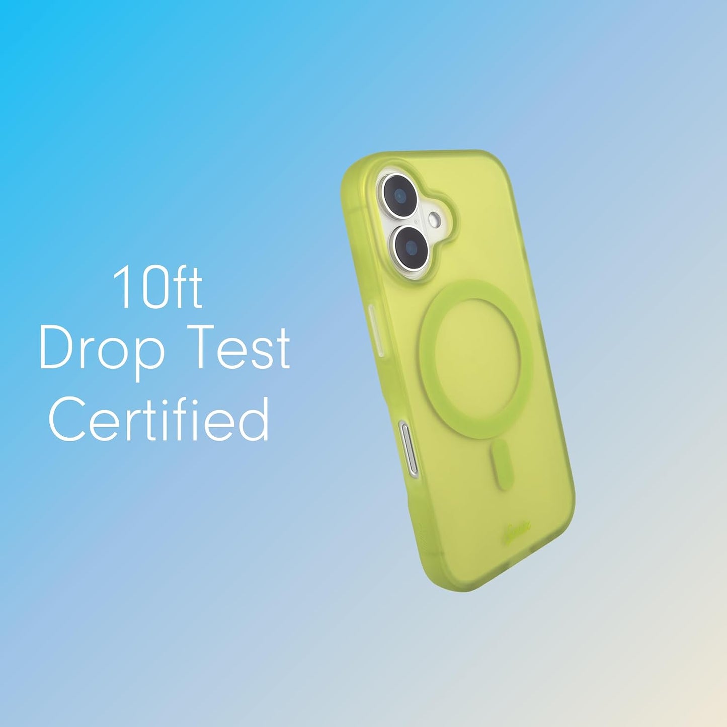 Phone Case for iPhone 16 Pro Max | Compatible with MagSafe | 10ft Drop Tested | Lemon Gingham - Colors C