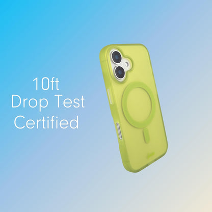 Phone Case for iPhone 16 Pro Max | Compatible with MagSafe | 10ft Drop Tested | Lemon Gingham - Colors C