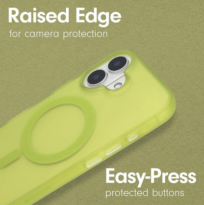 Phone Case for iPhone 16 Pro Max | Compatible with MagSafe | 10ft Drop Tested | Lemon Gingham - Colors C