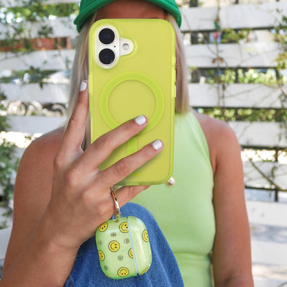 Phone Case for iPhone 16 Pro Max | Compatible with MagSafe | 10ft Drop Tested | Lemon Gingham - Colors C