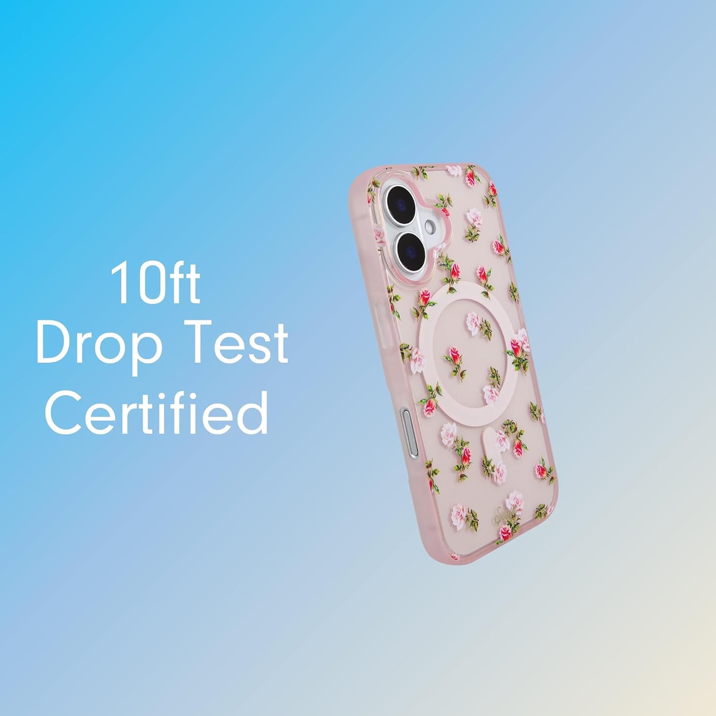 Phone Case for iPhone 16 Pro Max | Compatible with MagSafe | 10ft Drop Tested | Lemon Gingham - Colors C