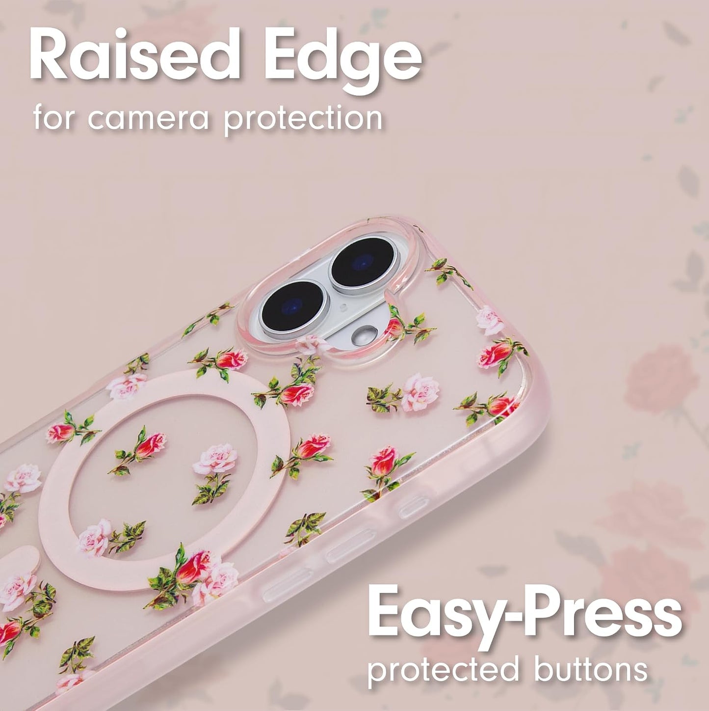 Phone Case for iPhone 16 Pro Max | Compatible with MagSafe | 10ft Drop Tested | Lemon Gingham - Colors C