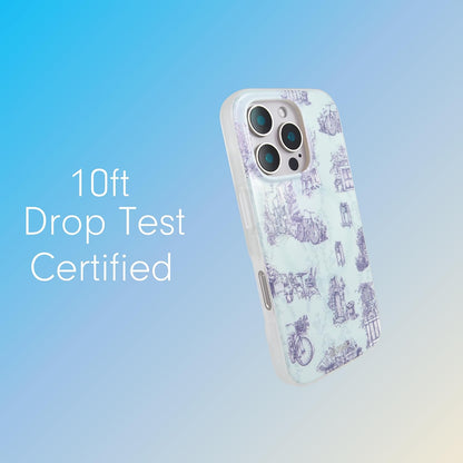 Phone Case for iPhone 16 Pro Max | Compatible with MagSafe | 10ft Drop Tested | Lemon Gingham - Colors C