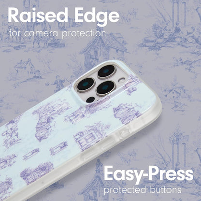 Phone Case for iPhone 16 Pro Max | Compatible with MagSafe | 10ft Drop Tested | Lemon Gingham - Colors C