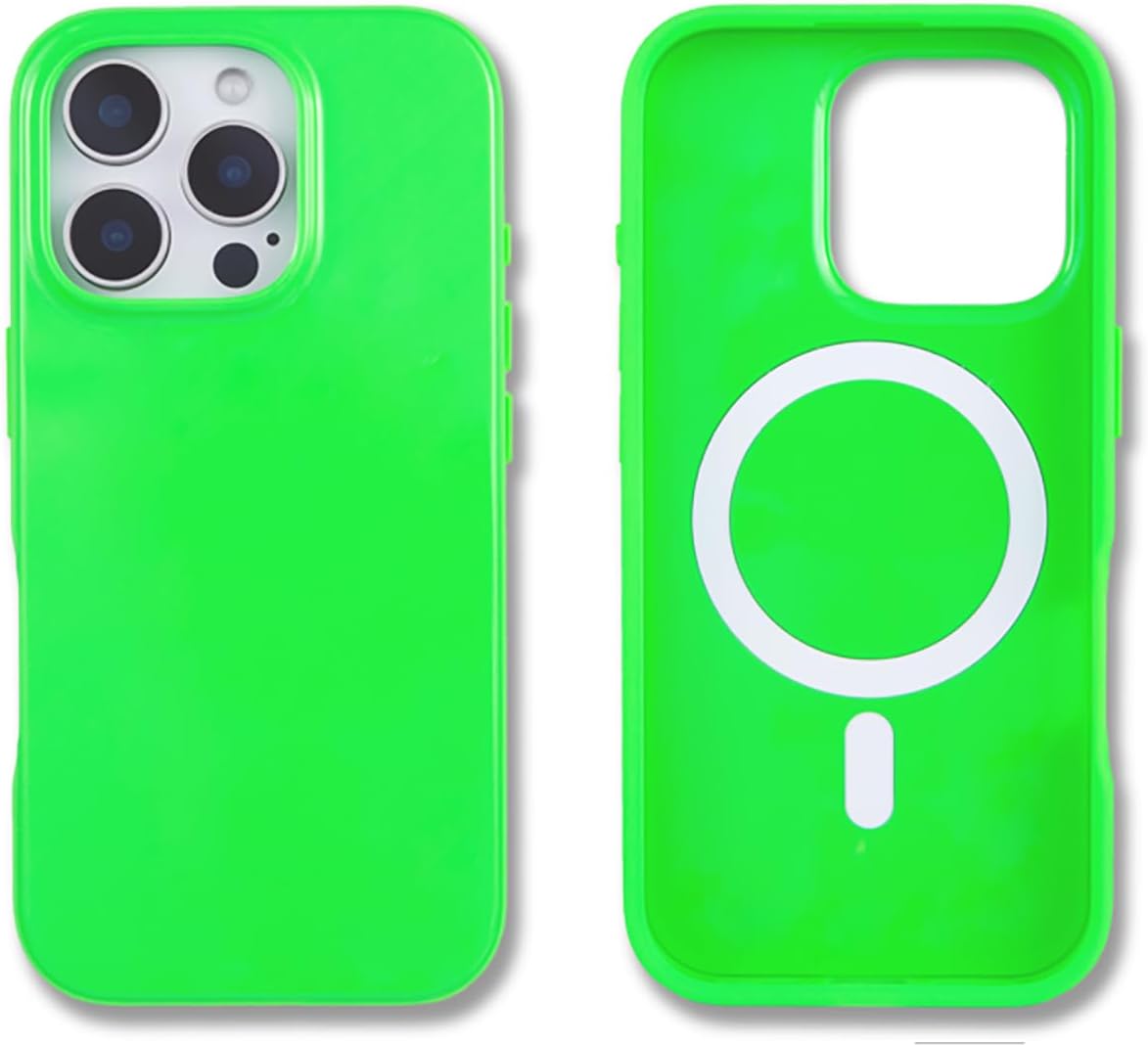 Phone Case for iPhone 16 Pro Max | Compatible with MagSafe | 10ft Drop Tested | Lemon Gingham - Colors C