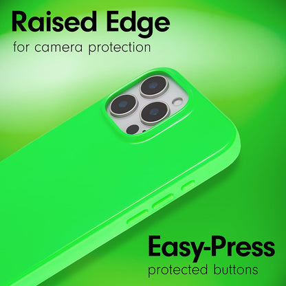 Phone Case for iPhone 16 Pro Max | Compatible with MagSafe | 10ft Drop Tested | Lemon Gingham - Colors C