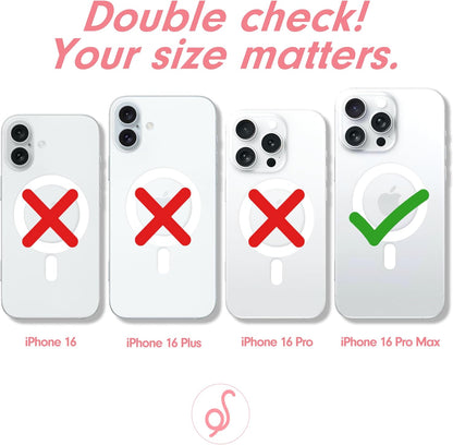 Phone Case for iPhone 16 Pro Max | Compatible with MagSafe | 10ft Drop Tested | Lemon Gingham - Colors C