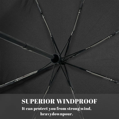 Auto Open Close Umbrella Yellow Lemon Slice Summer Sun UV Protection Umbrella for Rain Windproof 3 Fold Lightweight Compact Umbrellas for Travel Walking Outdoor