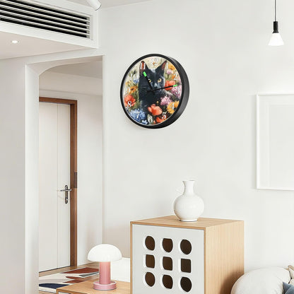 Lemon Yellow Night Light Wall Clock Light Up Luminous Non-Ticking Silent Battery Operated Clocks 12 Inch for Kitchen Home