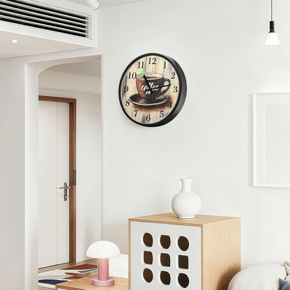 Lemon Yellow Night Light Wall Clock Light Up Luminous Non-Ticking Silent Battery Operated Clocks 12 Inch for Kitchen Home