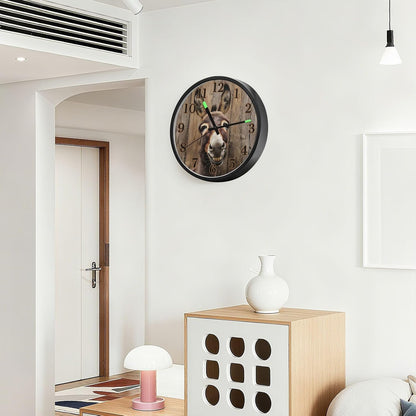 Lemon Yellow Night Light Wall Clock Light Up Luminous Non-Ticking Silent Battery Operated Clocks 12 Inch for Kitchen Home