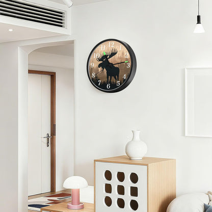 Lemon Yellow Night Light Wall Clock Light Up Luminous Non-Ticking Silent Battery Operated Clocks 12 Inch for Kitchen Home