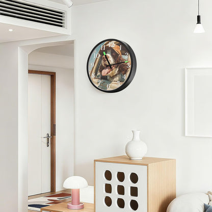 Lemon Yellow Night Light Wall Clock Light Up Luminous Non-Ticking Silent Battery Operated Clocks 12 Inch for Kitchen Home