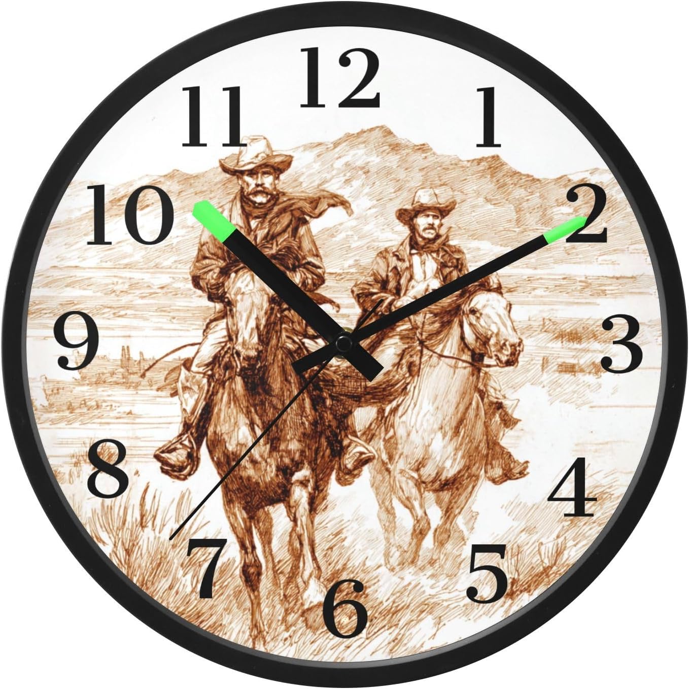 Lemon Yellow Night Light Wall Clock Light Up Luminous Non-Ticking Silent Battery Operated Clocks 12 Inch for Kitchen Home