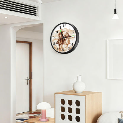 Lemon Yellow Night Light Wall Clock Light Up Luminous Non-Ticking Silent Battery Operated Clocks 12 Inch for Kitchen Home