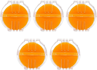 5PCS Hand Sewn Embroidery Beeswax with Plastic Case Yellow Water Soluble Thread Wax Suitable for Sewing Embroidery Jewellery Making DIY Crafts
