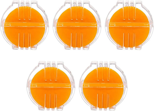 5PCS Hand Sewn Embroidery Beeswax with Plastic Case Yellow Water Soluble Thread Wax Suitable for Sewing Embroidery Jewellery Making DIY Crafts