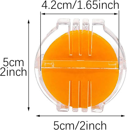5PCS Hand Sewn Embroidery Beeswax with Plastic Case Yellow Water Soluble Thread Wax Suitable for Sewing Embroidery Jewellery Making DIY Crafts