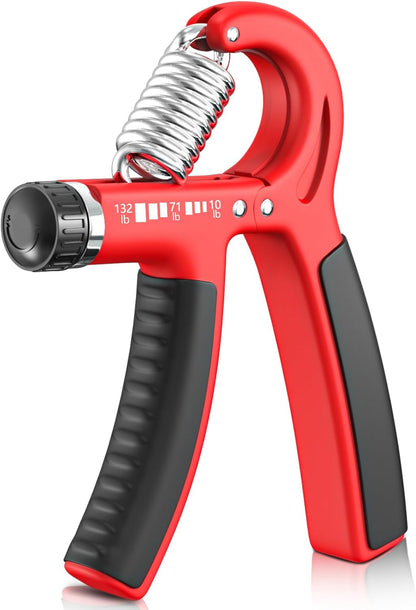 Grip Strengthener Forearm Strengthener, Adjustable Hand Grip Strengthener for Strength Training & Rehabilitation, 10-132 lbs Resistance, Ideal for Athletes and Physical Therapy (1 Piece)