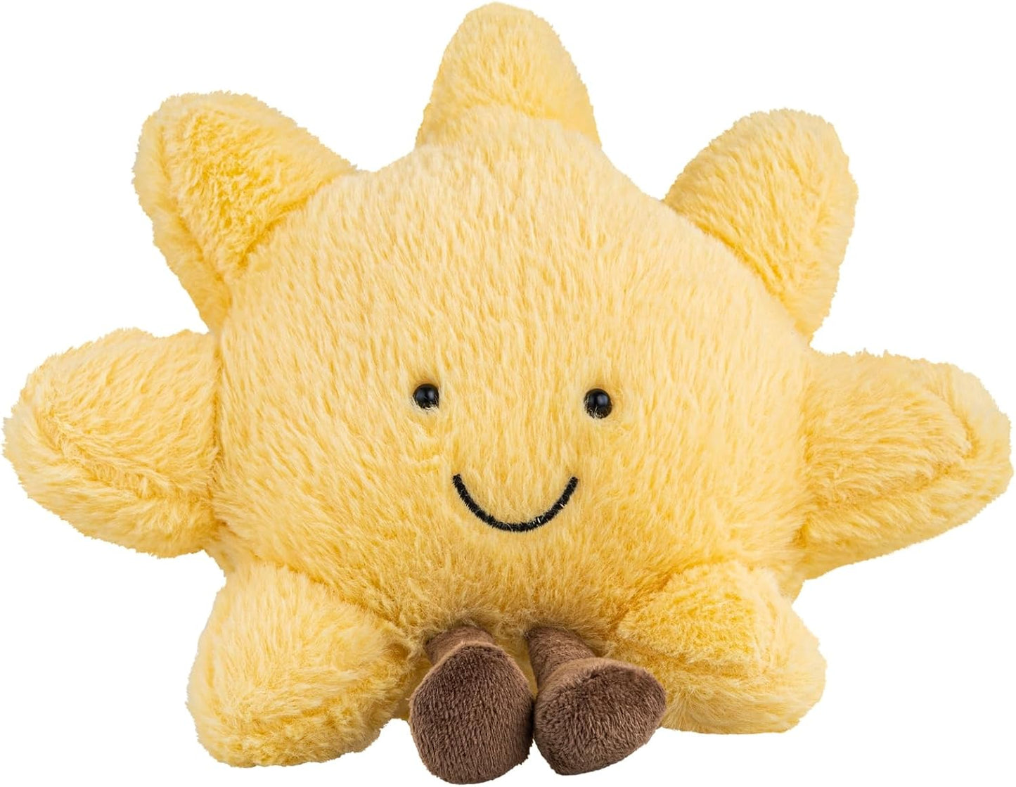 Sun Plush, 12" Sunshine Pillow, Cute Sun Stuffed Animal Plush Toy | Smiling Sun pillow brings warmth and joy, making a thoughtful gift for kids, friends, family, and special occasions