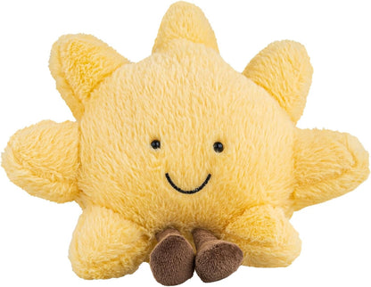 Sun Plush, 12" Sunshine Pillow, Cute Sun Stuffed Animal Plush Toy | Smiling Sun pillow brings warmth and joy, making a thoughtful gift for kids, friends, family, and special occasions