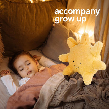 Sun Plush, 12" Sunshine Pillow, Cute Sun Stuffed Animal Plush Toy | Smiling Sun pillow brings warmth and joy, making a thoughtful gift for kids, friends, family, and special occasions