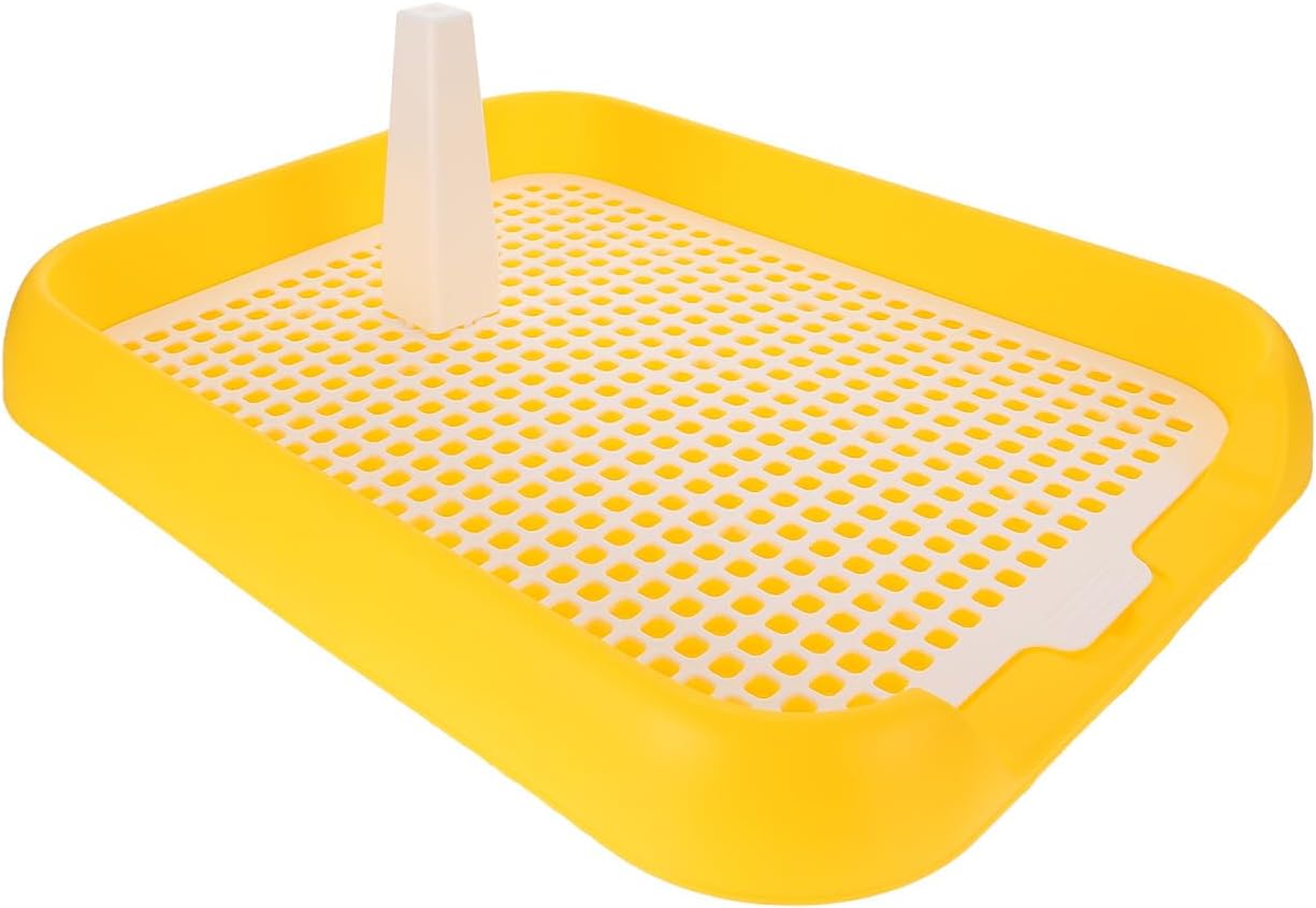 Dog Litter Box Mesh Training Toilet Potty Tray for Puppy and Small Size Dog Indoor Dogs Potty Training Pads Holder for Small and Medium Dogs Pee Pad Holder