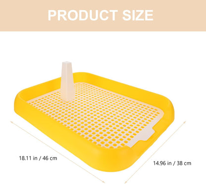 Dog Litter Box Mesh Training Toilet Potty Tray for Puppy and Small Size Dog Indoor Dogs Potty Training Pads Holder for Small and Medium Dogs Pee Pad Holder