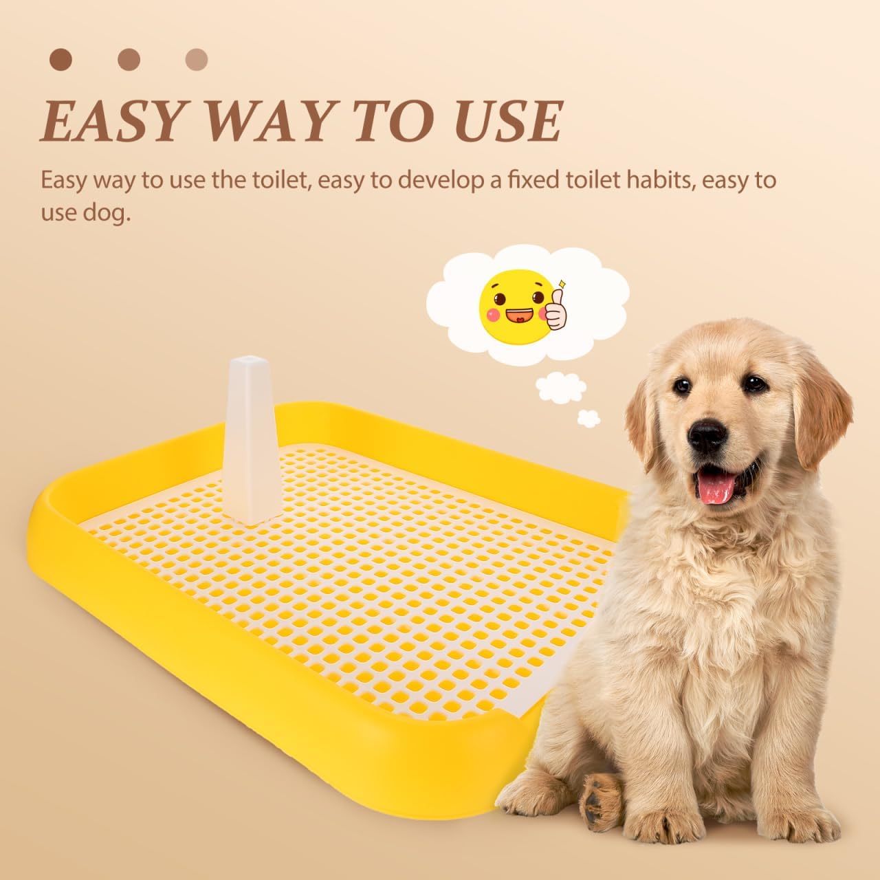 Dog Litter Box Mesh Training Toilet Potty Tray for Puppy and Small Size Dog Indoor Dogs Potty Training Pads Holder for Small and Medium Dogs Pee Pad Holder