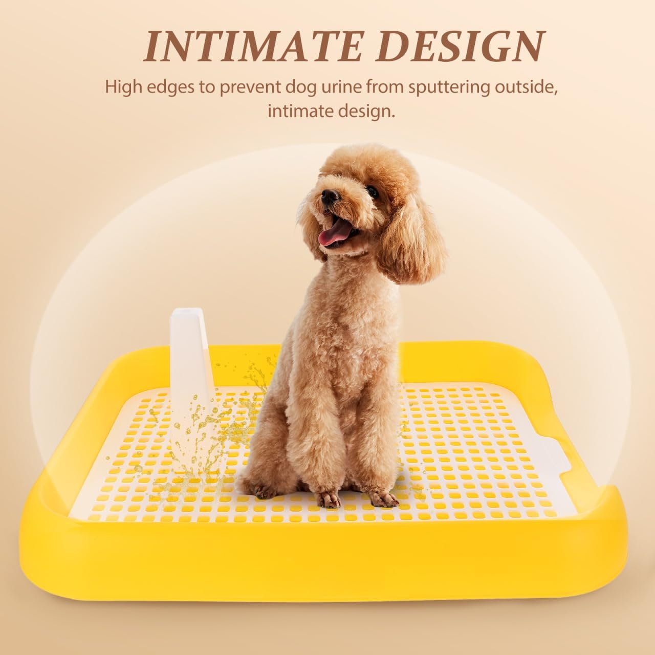 Dog Litter Box Mesh Training Toilet Potty Tray for Puppy and Small Size Dog Indoor Dogs Potty Training Pads Holder for Small and Medium Dogs Pee Pad Holder
