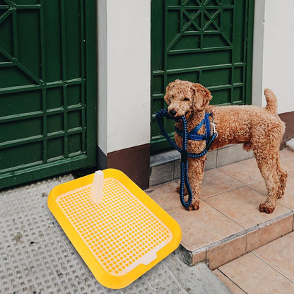 Dog Litter Box Mesh Training Toilet Potty Tray for Puppy and Small Size Dog Indoor Dogs Potty Training Pads Holder for Small and Medium Dogs Pee Pad Holder