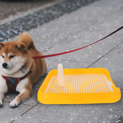 Dog Litter Box Mesh Training Toilet Potty Tray for Puppy and Small Size Dog Indoor Dogs Potty Training Pads Holder for Small and Medium Dogs Pee Pad Holder