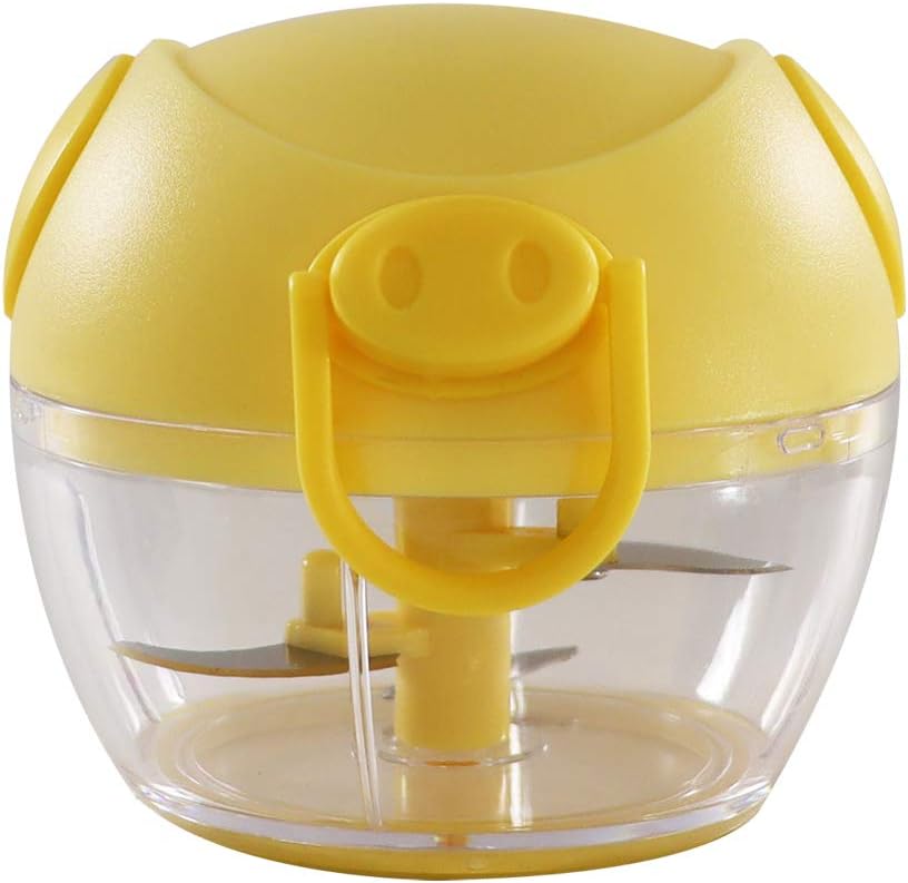 K&A BBC-31YL Mincer, Bunbun Chopper Series, Mini, 6.1 fl oz (190 ml), Yellow