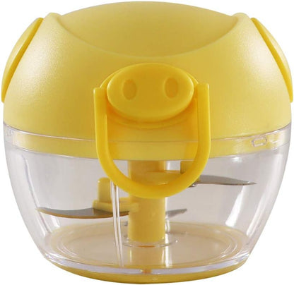 K&A BBC-31YL Mincer, Bunbun Chopper Series, Mini, 6.1 fl oz (190 ml), Yellow