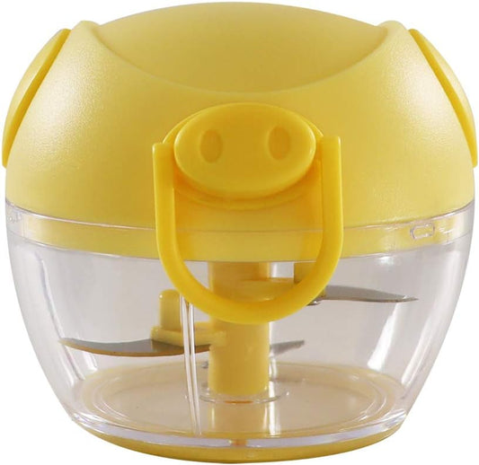 K&A BBC-31YL Mincer, Bunbun Chopper Series, Mini, 6.1 fl oz (190 ml), Yellow