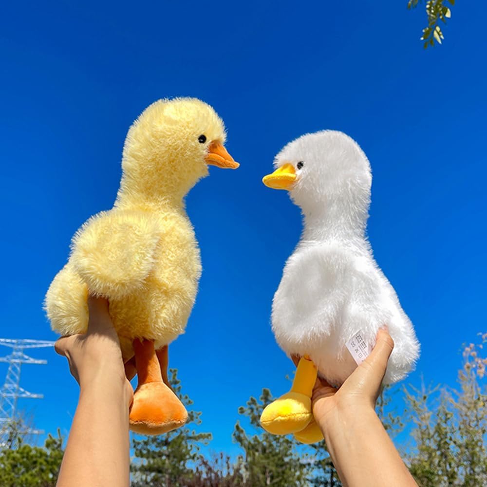 Yellow Duck Plush Toy 13.8" - Soft Stuffed Animal Valentine Birthday Gift