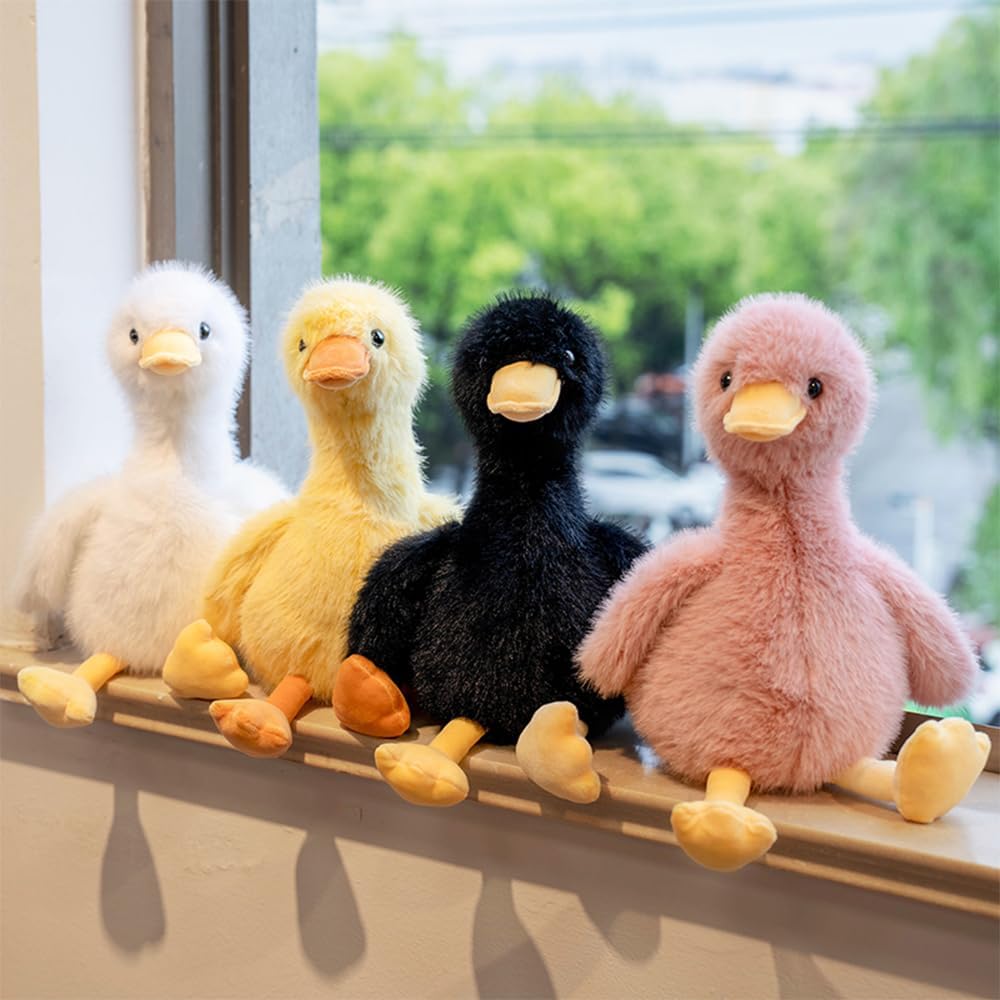 Yellow Duck Plush Toy 13.8" - Soft Stuffed Animal Valentine Birthday Gift