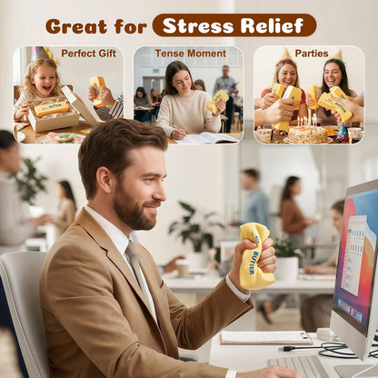 Butter Squishy Toys, Slow Rising Squishy Butter Stick Like Squishy Dumplings, Squeeze Toys for Anxiety Relief Party Favors (3 Pcs, Yellow)