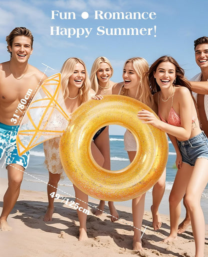 Pool Floats, Inflatable Pool Float, Large Floatie for Bachelorette Party, Swim Tube River Lake Beach Bride Wedding Decor Fun Toy Raft Adults