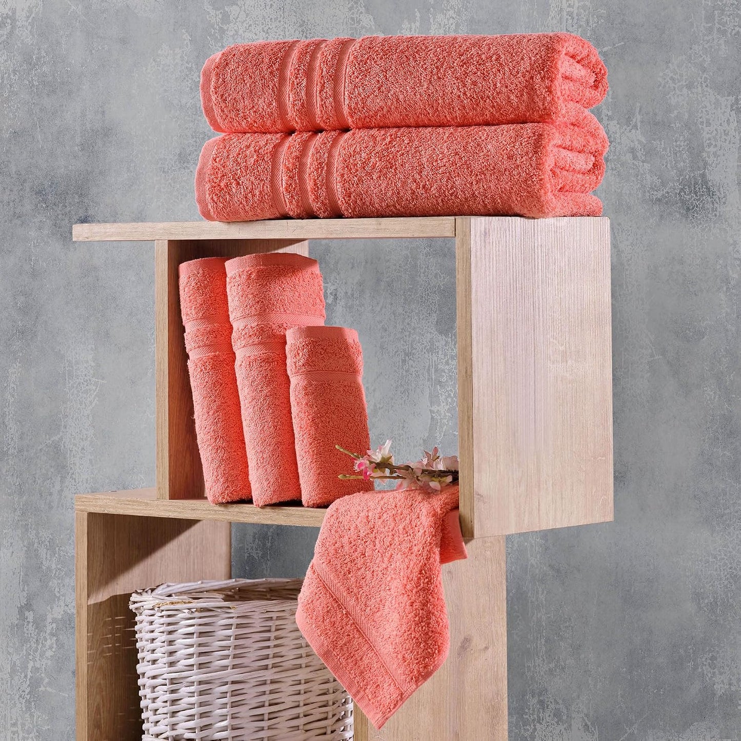 Washcloth Linen Set Premium Original Turkish Cotton, Hotel Quality for Maximum Softness & Absorbency for Face, Hand, Kitchen & Cleaning (Yellow, Washcloth Set)