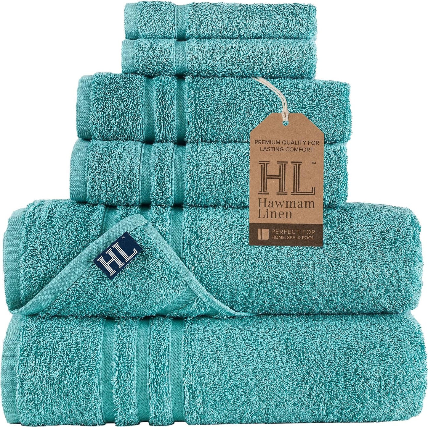 Washcloth Linen Set Premium Original Turkish Cotton, Hotel Quality for Maximum Softness & Absorbency for Face, Hand, Kitchen & Cleaning (Yellow, Washcloth Set)