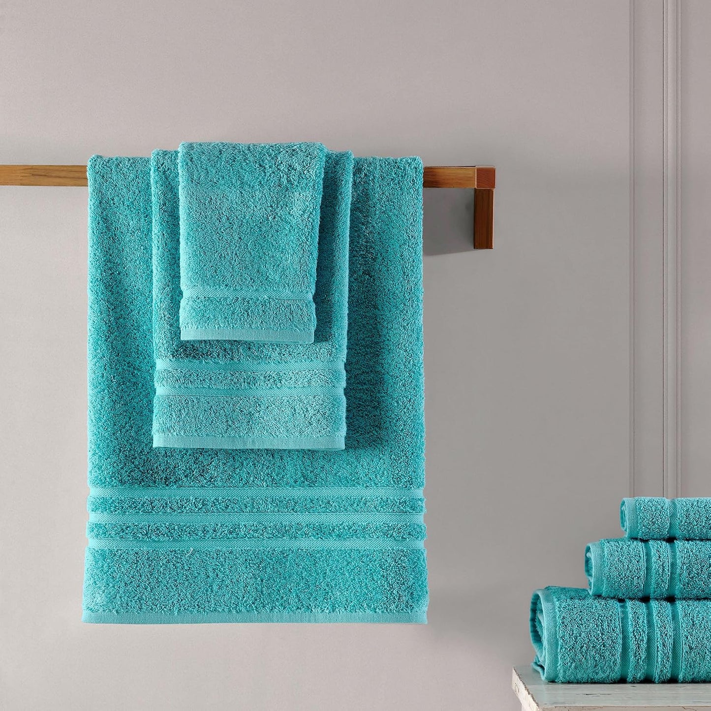 Washcloth Linen Set Premium Original Turkish Cotton, Hotel Quality for Maximum Softness & Absorbency for Face, Hand, Kitchen & Cleaning (Yellow, Washcloth Set)