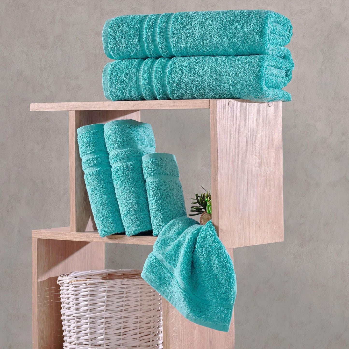 Washcloth Linen Set Premium Original Turkish Cotton, Hotel Quality for Maximum Softness & Absorbency for Face, Hand, Kitchen & Cleaning (Yellow, Washcloth Set)